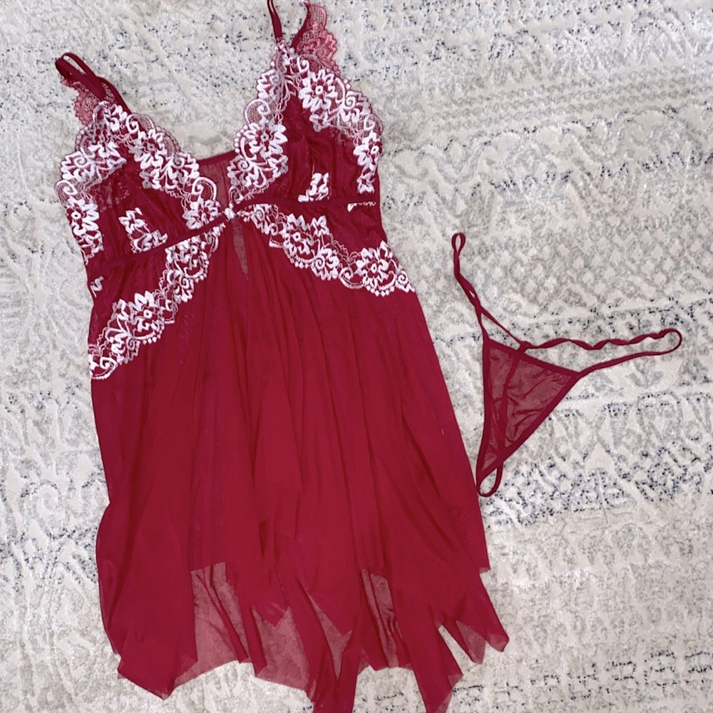 Red lingerie
